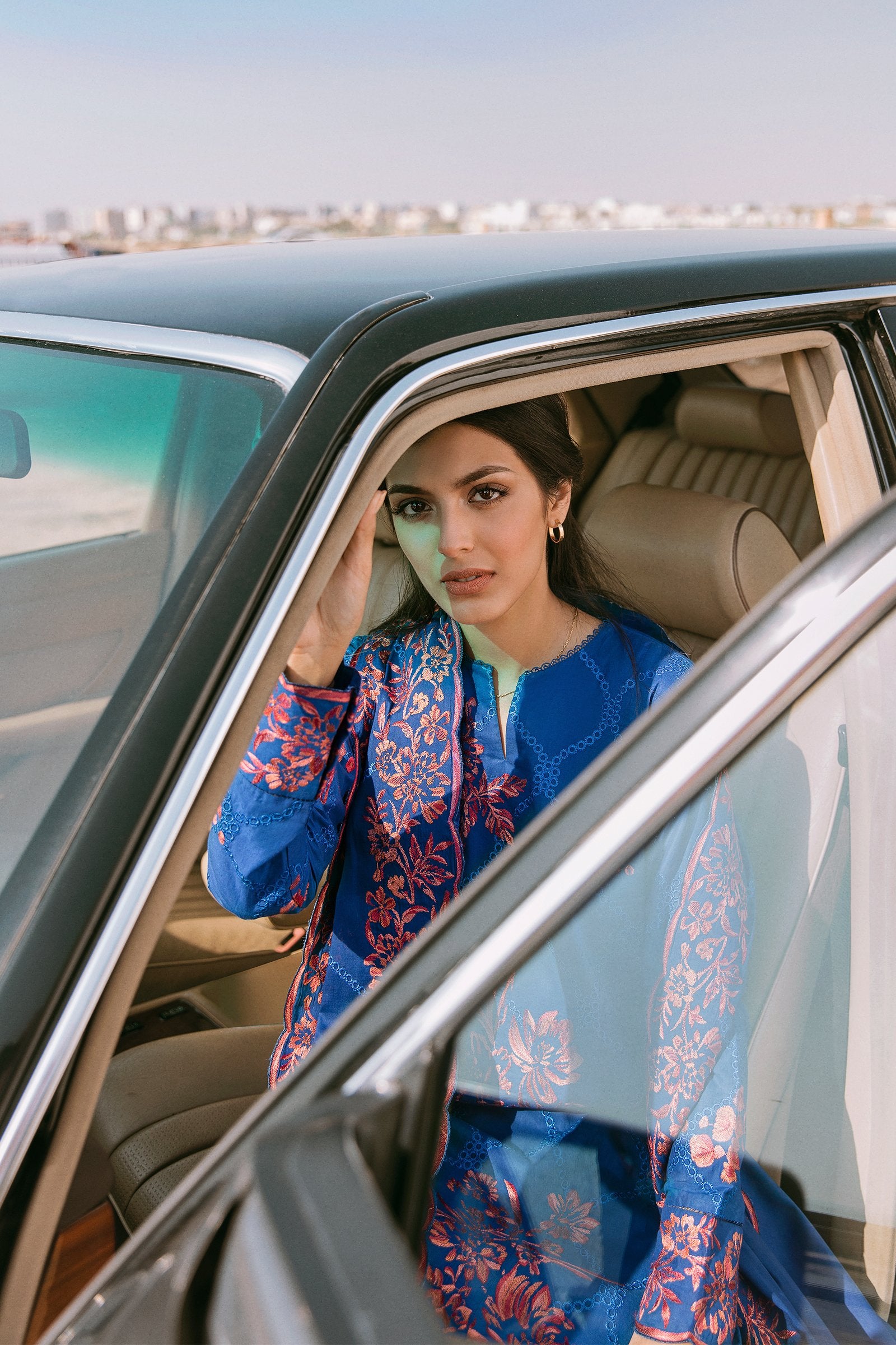 Zavosh Rashidi Zaha by Khadijah Shah Lawn Collection – ZAVOSH (ZL21-14 B) – YourLibaas