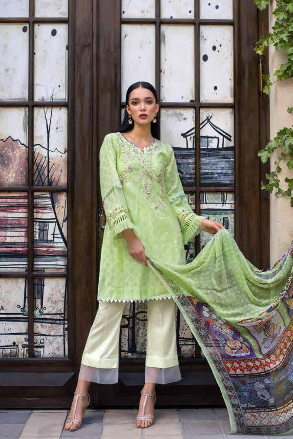 Gul Ahmed Formal Brights Collection 2019 – PS05 – Spaded Jade