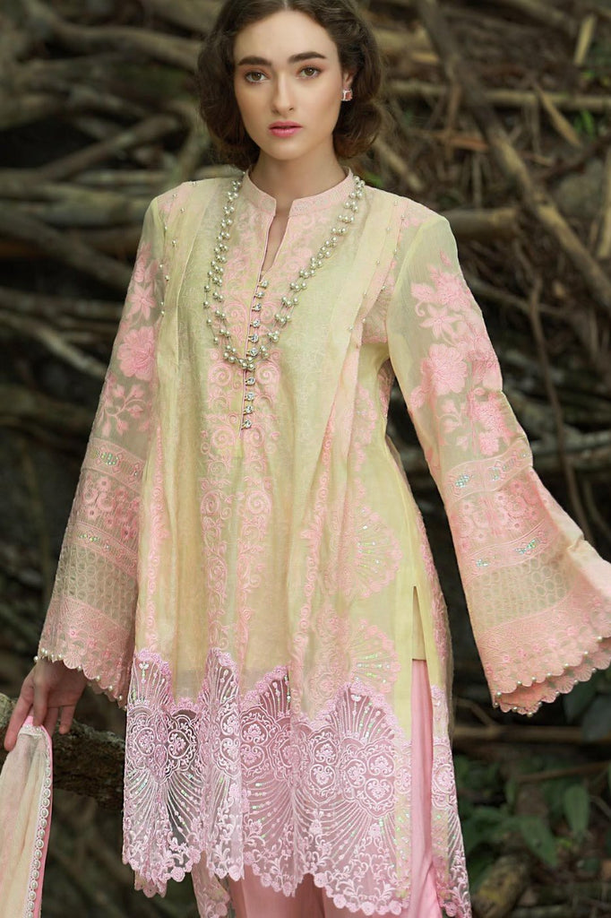 Nomi Ansari Embroidered Lawn Collection 2018 – Design 05