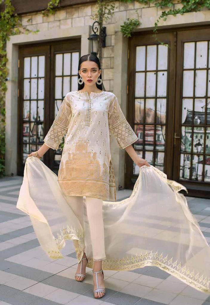 Gul Ahmed Formal Brights Collection 2019 – PS08 – Woven Caramel