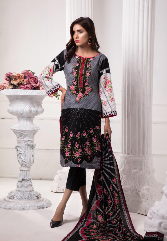Sahil Printed Lawn Collection 2019 – ZS-10