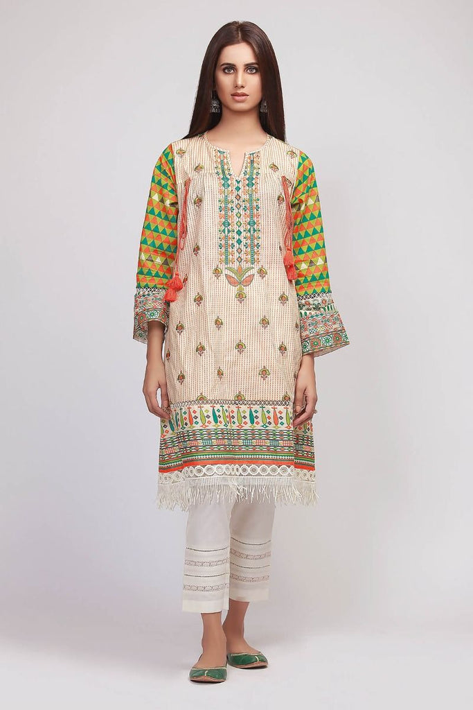 Khaadi The Tale of Spring Lawn Collection 2019 – IR19104 Off White 2Pc