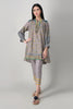 Khaadi Spring Collection 2021 – 2PC Suit · Printed Kameez Pants · J21110 Grey