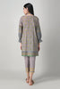 Khaadi Spring Collection 2021 – 2PC Suit · Printed Kameez Pants · J21110 Grey