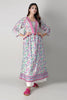Khaadi Spring Collection 2021 – 2PC Suit · Printed Kameez Pants · J21205 White