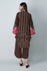 Khaadi Spring Collection 2021 – 2PC Suit · Printed Kameez Pants · J21210 Brown