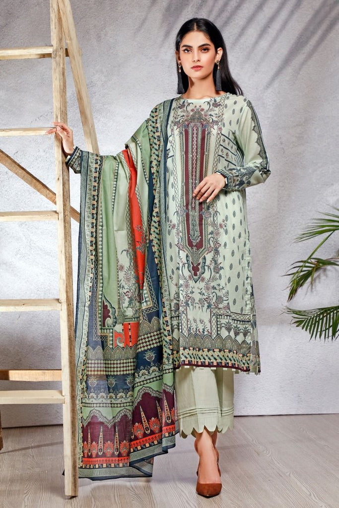 Gul Ahmed Azaadi Edition – 3 PC Unstitched Digital Printed Lawn Suit CLP-14 A