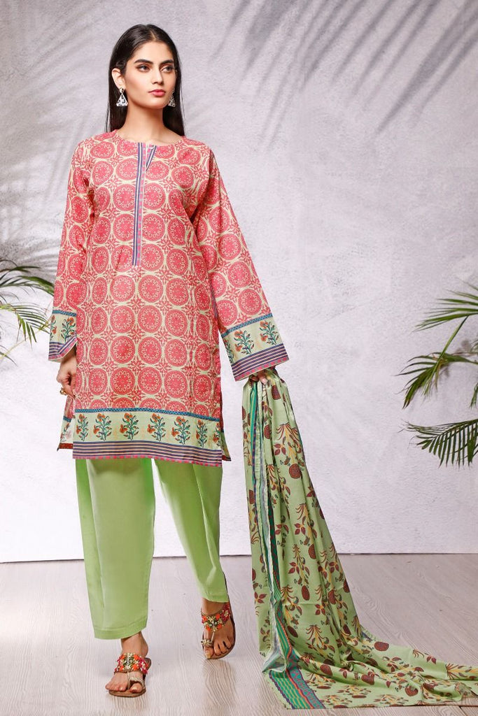 Gul Ahmed Azaadi Edition – 3 PC Unstitched Digital Printed Lawn Suit CLP-17 A