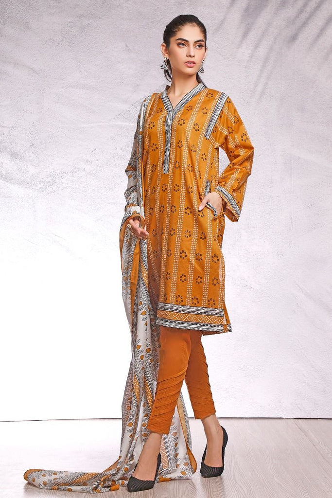Gul Ahmed Azaadi Edition – 3 PC Unstitched Digital Printed Lawn Suit CLP-19 A