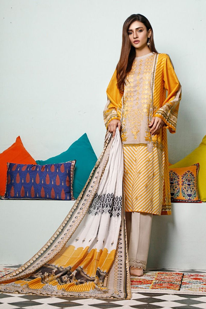 Gul Ahmed Mid-Summer Baraan Collection – 3 PC Unstitched Digital Embroidered Suit CL-892