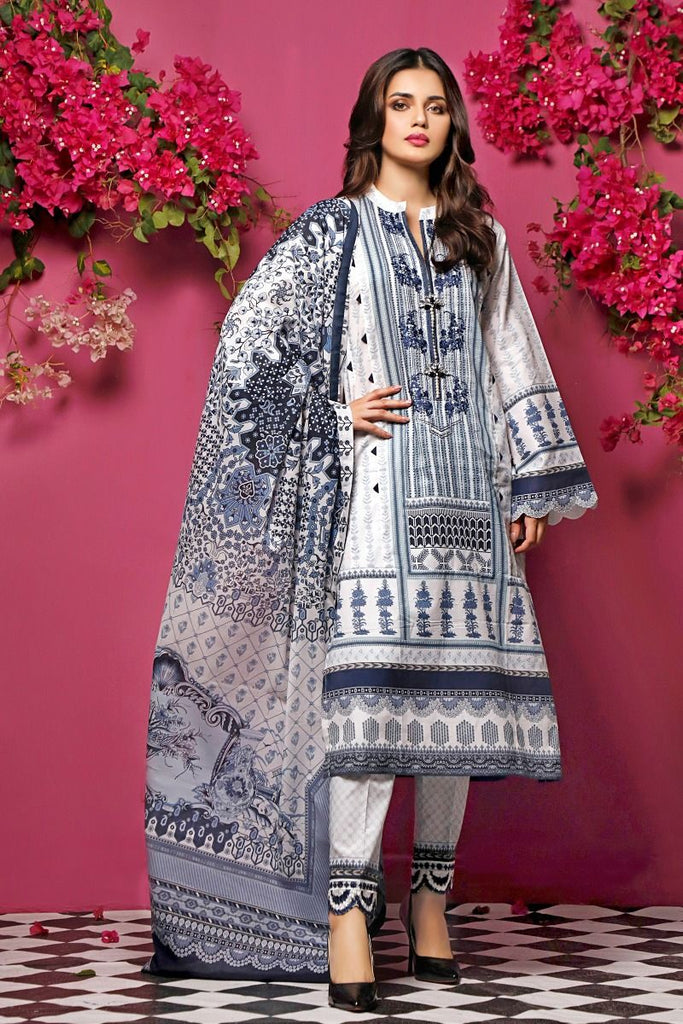 Gul Ahmed Mid-Summer Baraan Collection – 3 PC Unstitched Digital Embroidered Suit CL-890