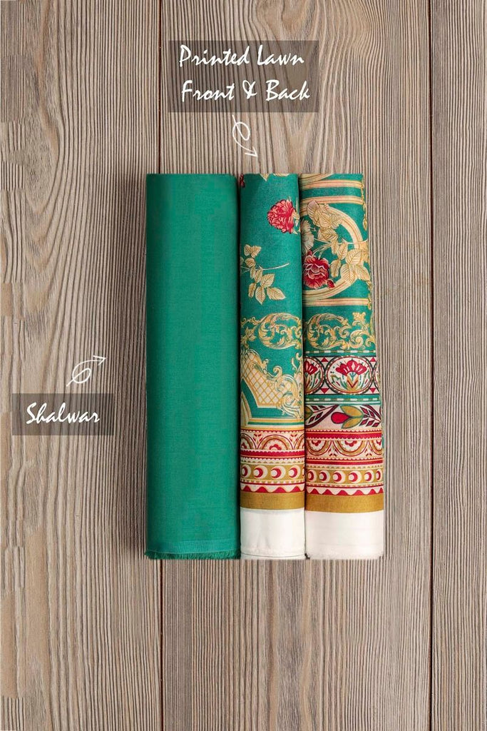 Khaadi Mid-Summer Vibes Lawn Collection 2018 – JR18305 Green 2Pc