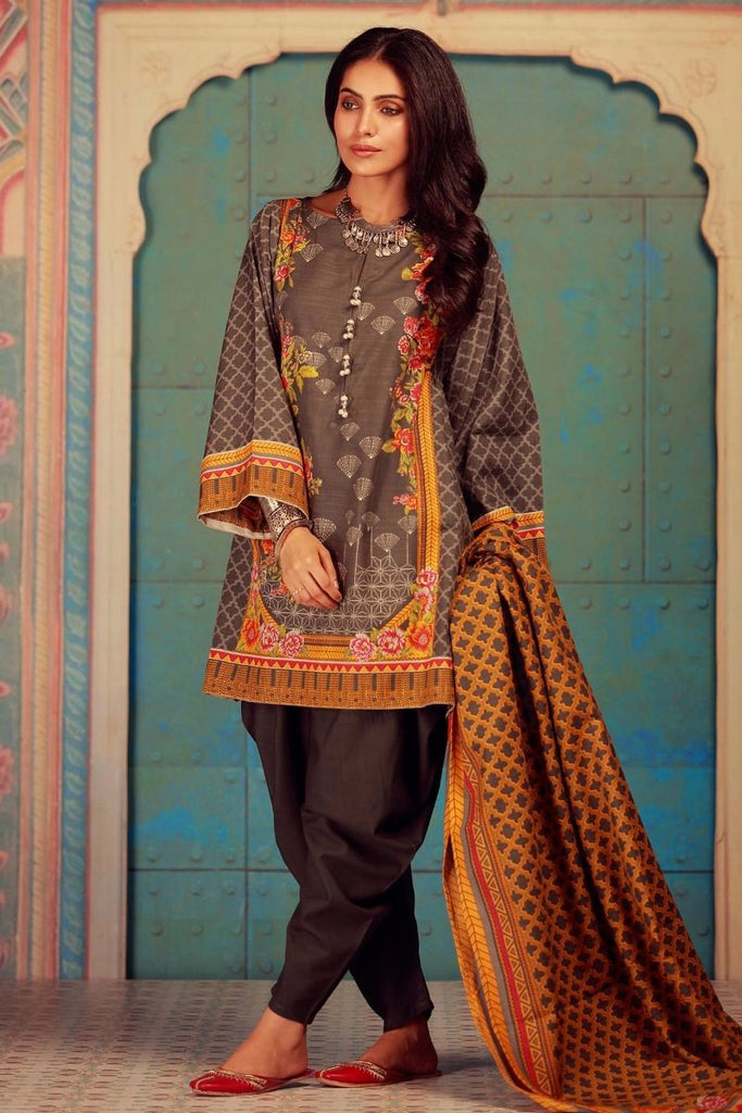 Khaadi Winter Collection 2017 – KA17604 Grey 3Pc