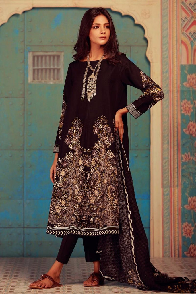 Khaadi Winter Collection 2017 – KA17611 Black 3Pc