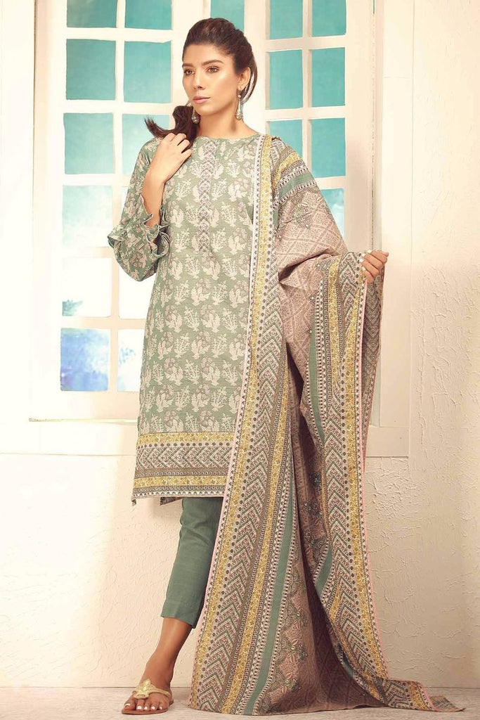 Khaadi Winter Collection 2017 – Ka17702 Green 3Pc