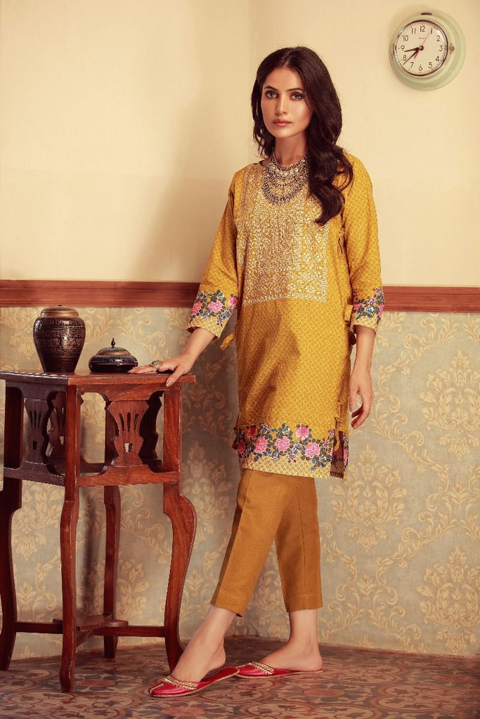 Khaadi Winter Collection 2017 – KI17602 Mustard 2Pc