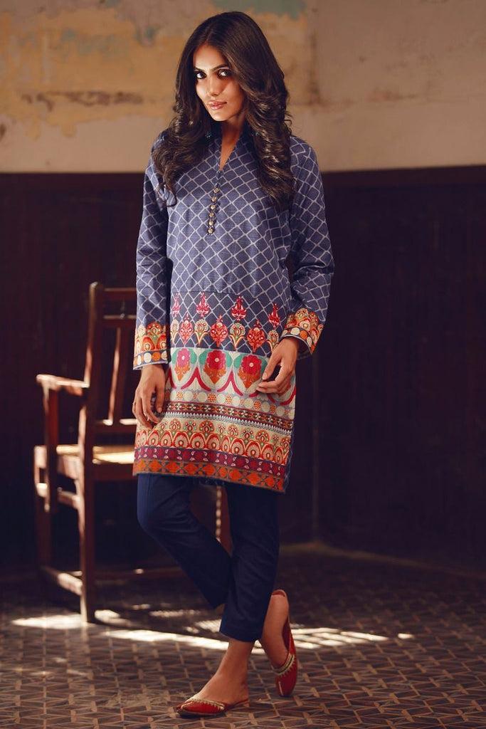 Khaadi Winter Collection 2017 – KJ17603 Purple 2Pc