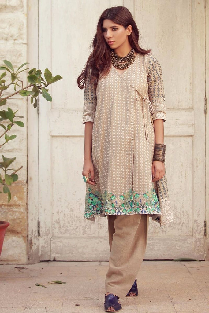 Khaadi Winter Collection 2017 – KJ17612 Beige 2Pc