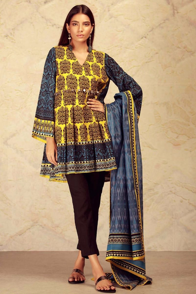 Khaadi Winter Collection 2017 – KL17601 Blue 2Pc