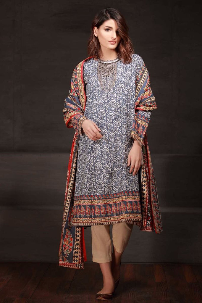 Khaadi Winter Tales Vol-2 – KL17702-Blue-2PC