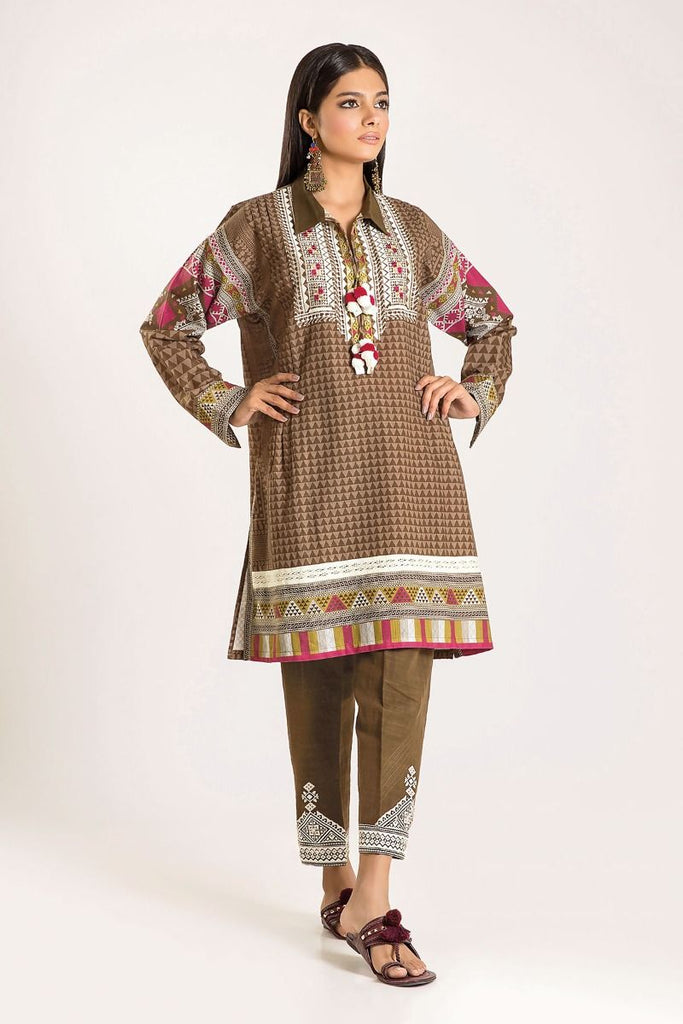Khaadi Winter Escape Collection 2019 – KN19504-Brown-2Pc