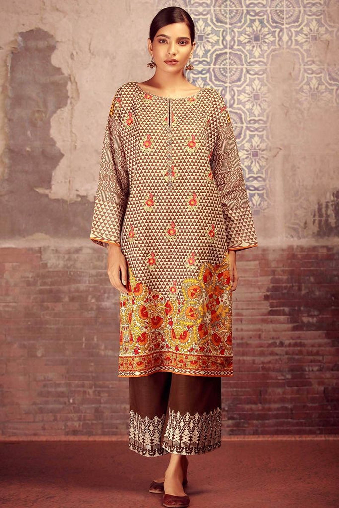 Khaadi Winter Collection 2017 – KN17601 Brown 2Pc