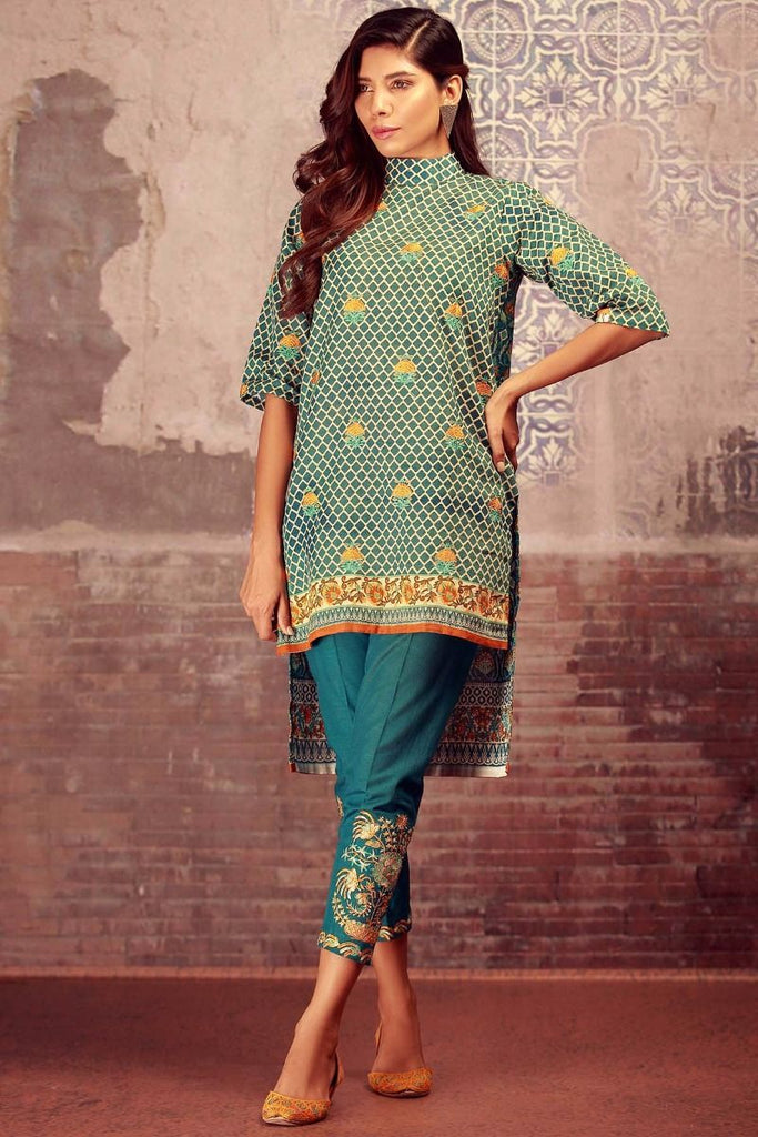 Khaadi Winter Collection 2017 – KN17607 Blue 2Pc