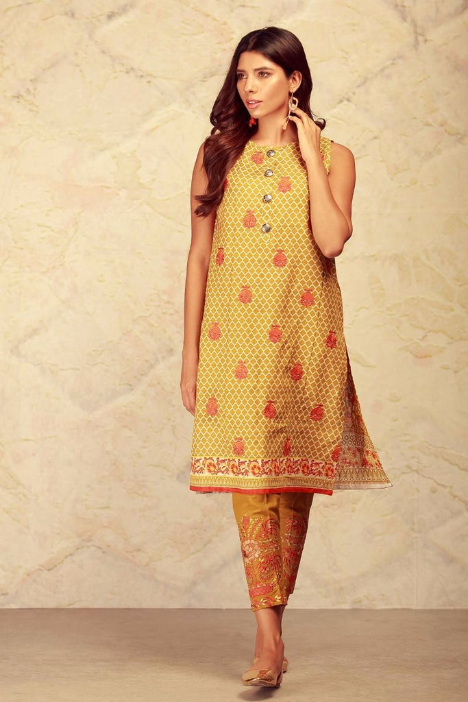 Khaadi Winter Collection 2017 – KN17607 Mustard 2Pc