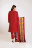 Khaadi Winter Vibe Collection 2019 – KO19503 Red 3Pc