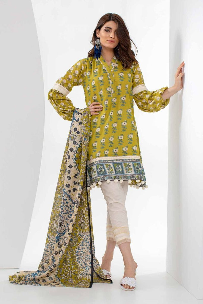 Khaadi Mid Summer Lawn Collection 2018 – L18301 Green 2Pc