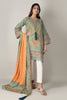 Khaadi Spring Collection 2021 – 2PC Suit · Printed Kameez Dupatta · L21101 Green