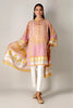 Khaadi Spring Collection 2021 – 2PC Suit · Printed Kameez Dupatta · L21102 Pink