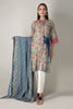Khaadi Spring Collection 2021 – 2PC Suit · Printed Kameez Dupatta · L21112 Beige