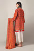 Khaadi Spring Collection 2021 – 2PC Suit · Printed Kameez Dupatta · L21115 Orange