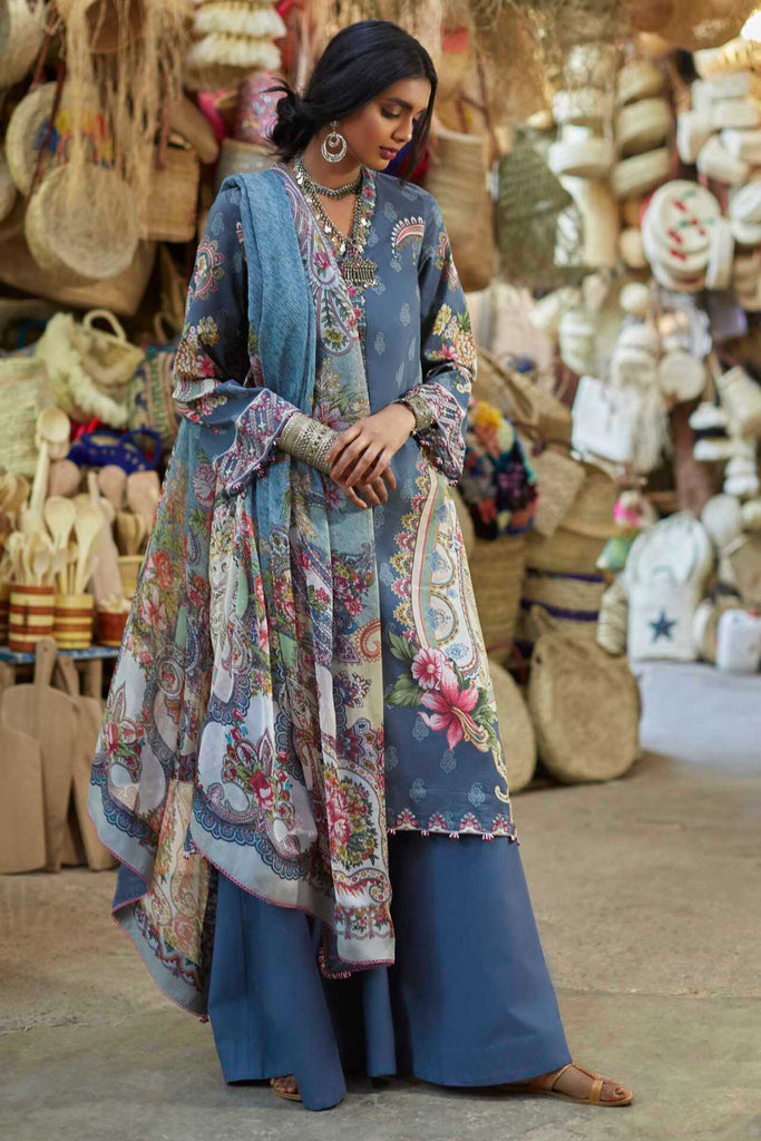 Zara Shahjahan Spring/Summer Luxury Lawn Collection 2019 – Leher-A