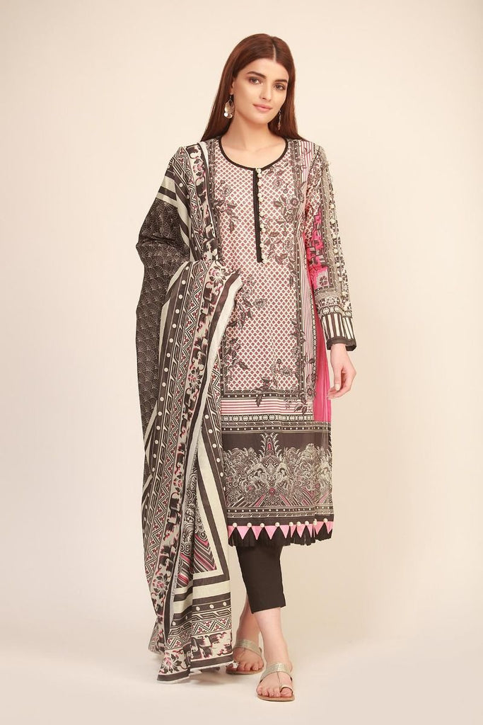 Khaadi The Tale of Spring Lawn Collection 2019 – LF19109 Black 2Pc