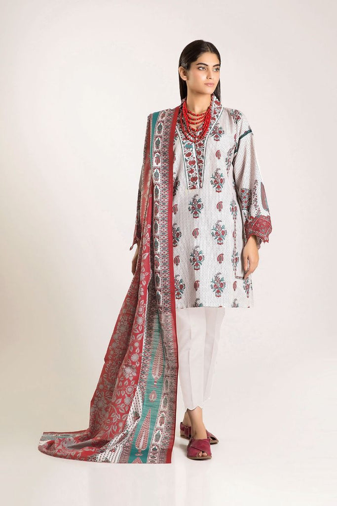 Khaadi Winter Vibe Collection 2019 – LKA19503 Beige 3Pc