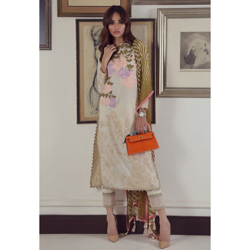Sana Safinaz Muzlin Lawn Collection 2019 – 14B - Pergola