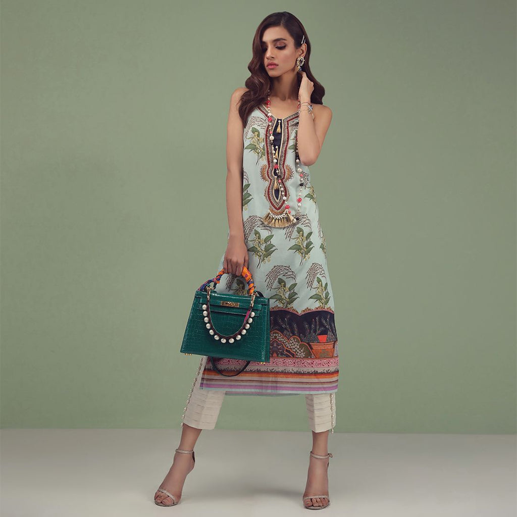 Sana Safinaz Muzlin Lawn Collection 2019 – 18B - In Miniature