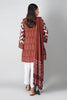 Khaadi Spring Collection 2021 – 2PC Suit · Embroidered Kameez Dupatta · M21102 Red