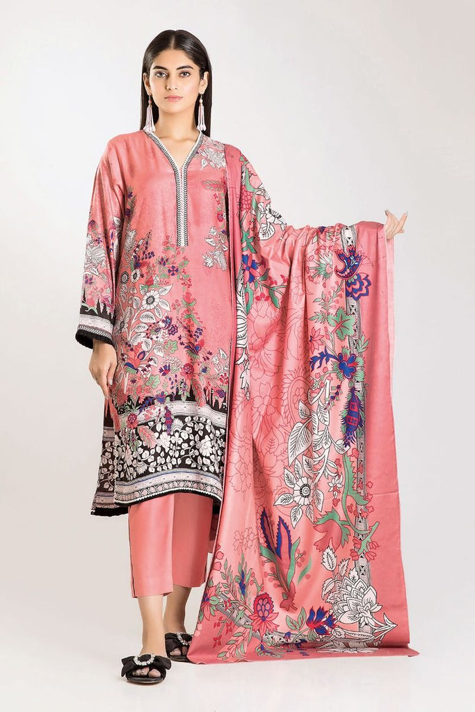Khaadi Winter Escape Collection 2019 – MA19502-Pink-3Pc