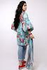AlKaram MAK Spring/Summer Volume 2 – 2 Piece Printed Suit with Printed Stole - MAK-A-001-19-2-Blue