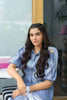 AlKaram MAK Spring/Summer 2020 – Two Piece Printed Denim Suit With Viscose Stole - MAK-A-001-20-Blue