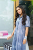 AlKaram MAK Spring/Summer 2020 – Two Piece Printed Denim Suit With Viscose Stole - MAK-A-001-20-Blue