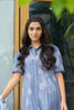 AlKaram MAK Spring/Summer 2020 – Two Piece Printed Denim Suit With Viscose Stole - MAK-A-001-20-Blue
