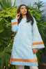 AlKaram MAK Spring/Summer 2020 – One Piece Embroidered Cambric Shirt - MAK-D-002-20-Blue