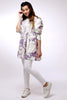 AlKaram MAK Spring/Summer Volume 2 – 1 Piece Printed Cotton Satin Shirt - MAK-F-001-19-2-Purple