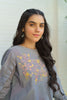AlKaram MAK Spring/Summer 2020 – One Piece Embroidered shirt - MAK-G-001-20-grey