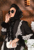MARIA.B. Linen Luxury Winter Collection 2022 – DL-1004-Black and Maroon