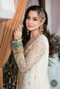 MARIA.B Luxury Chiffon Eid Collection 2022 – MPC-21-107-Cream and Ferozi
